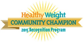 Healthy Weight Community Champion Recognition Program Logo