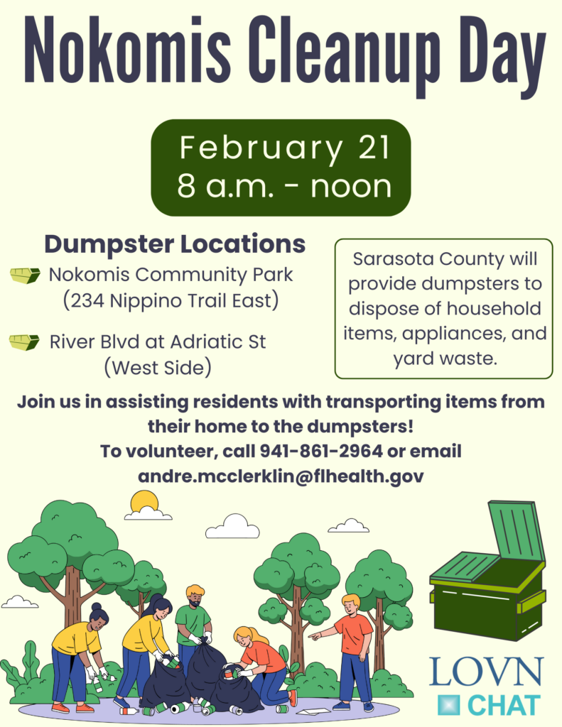 Nokomis Community Cleanup 1 Nokomis Cleanup Flyer