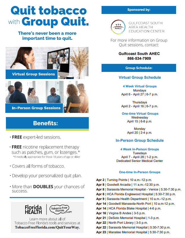 Group Quit Session April