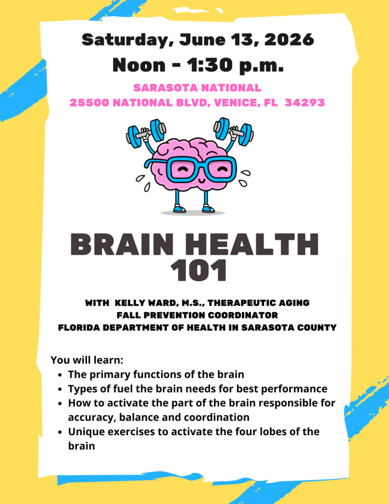 Brain Health 101 Workshop 1 BH101SarasotaNational