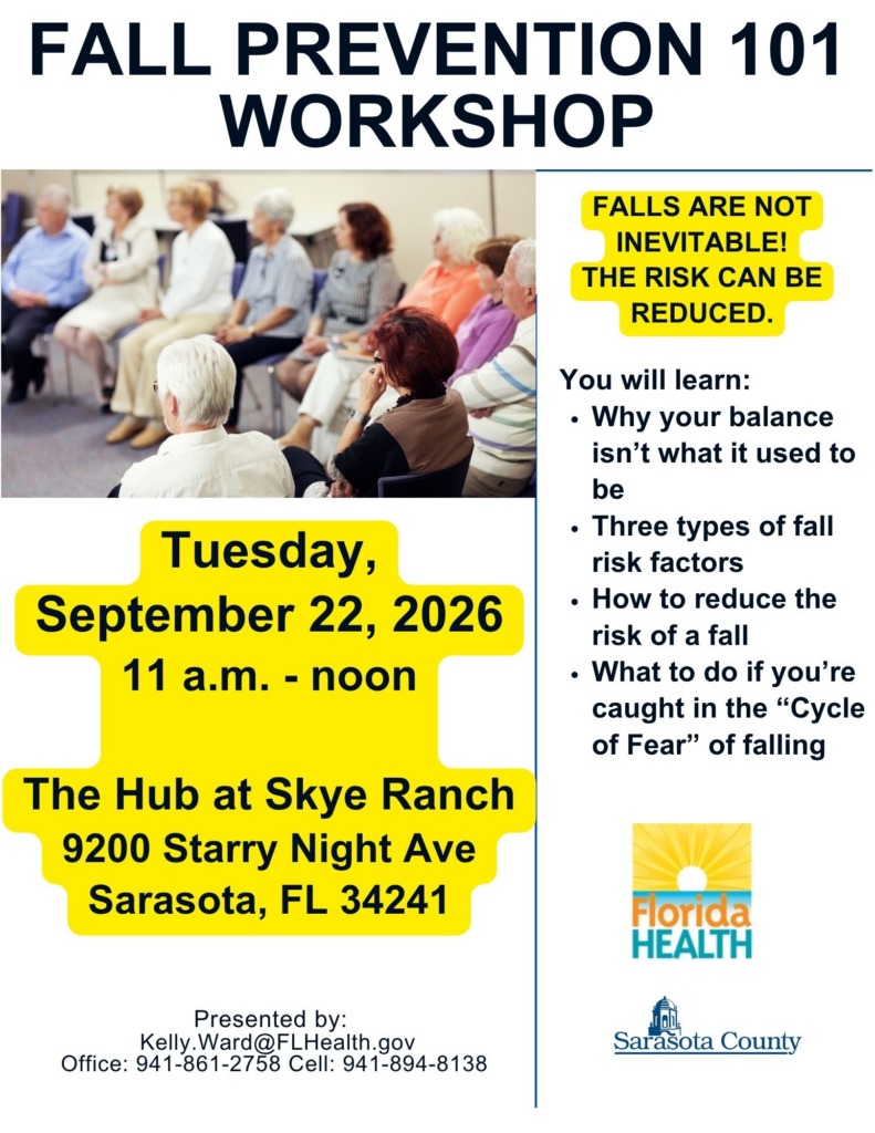 Fall Prevention 101 workshop flyer