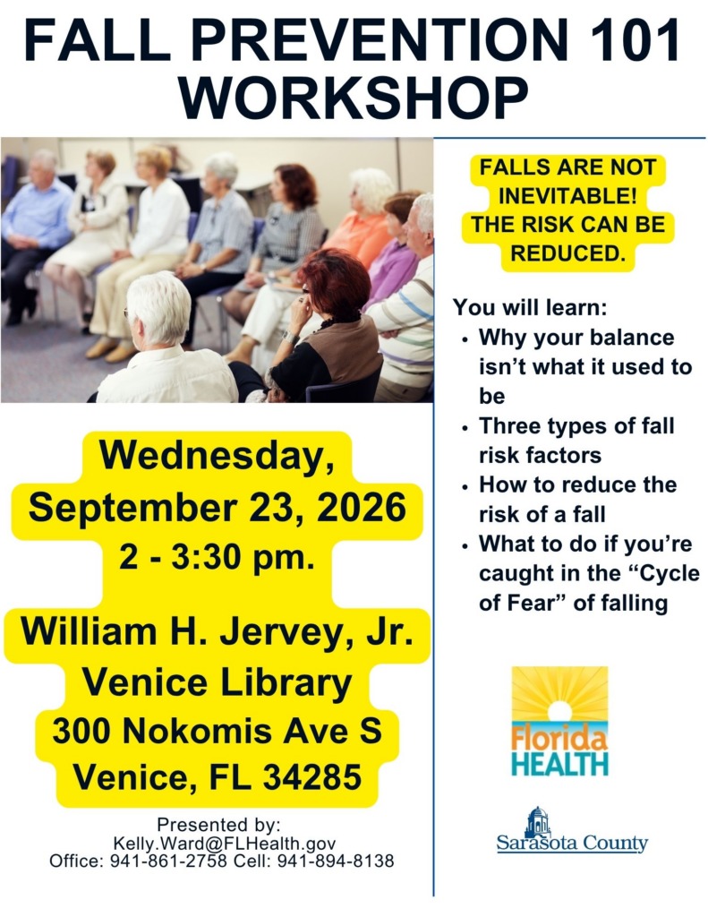 Flyer for Fall Prevention 101 Workshop