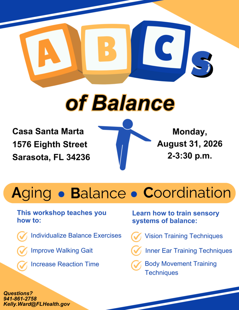 ABCs of Balance 1 Flyer for ABCs of Balance workshop